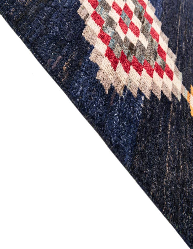 Detail image of 8' 6 x 10'  Hand Knotted Moroccan Wool Rug