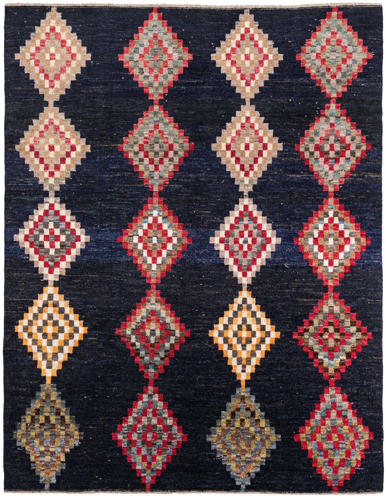8' 6 x 10' Hand Knotted Moroccan Wool Rug