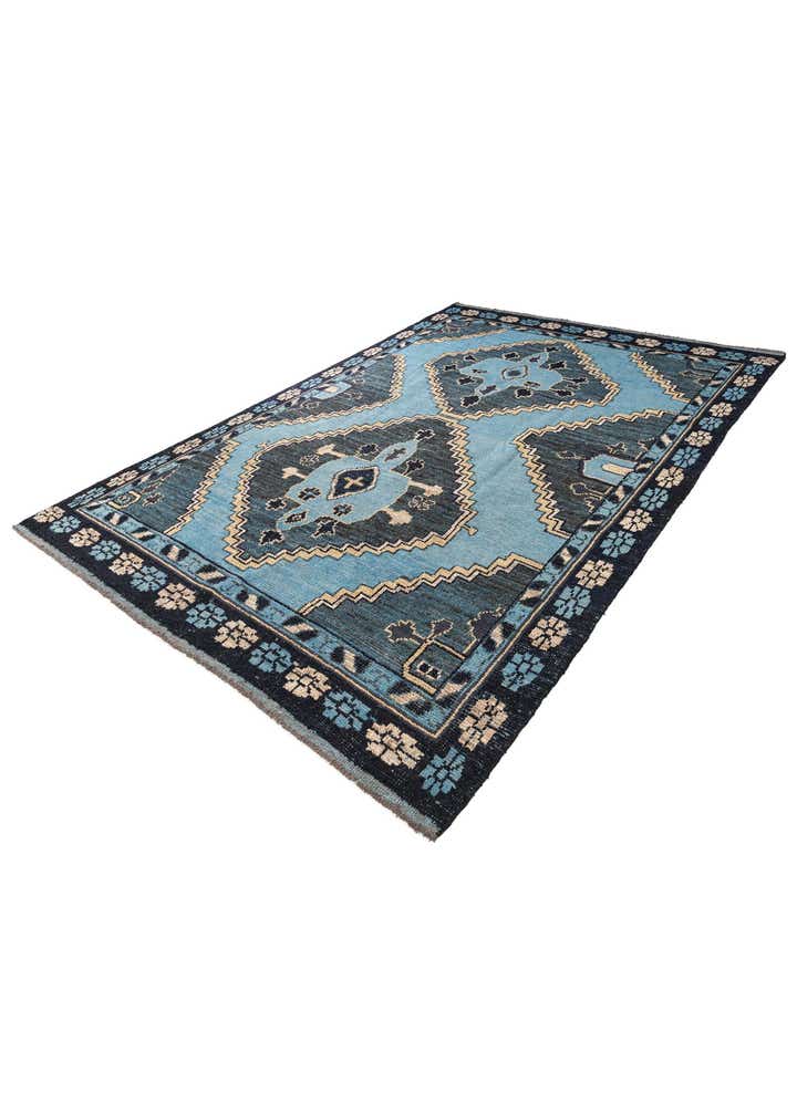 8' 10 x 12' 7 Hand Knotted Moroccan Wool Rug