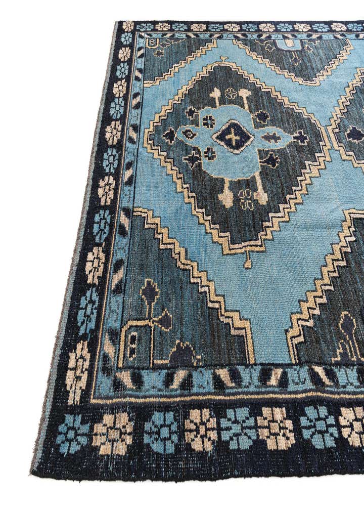 8' 10 x 12' 7 Hand Knotted Moroccan Wool Rug