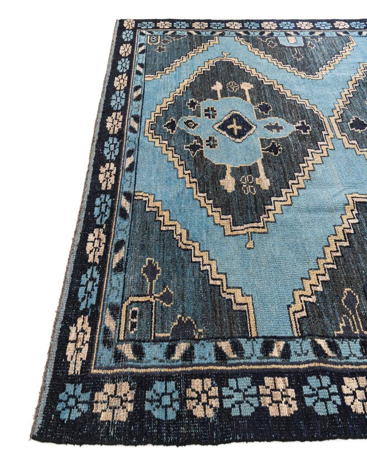 Detail image of 8' 10 x 12' 7 Hand Knotted Moroccan Wool Rug