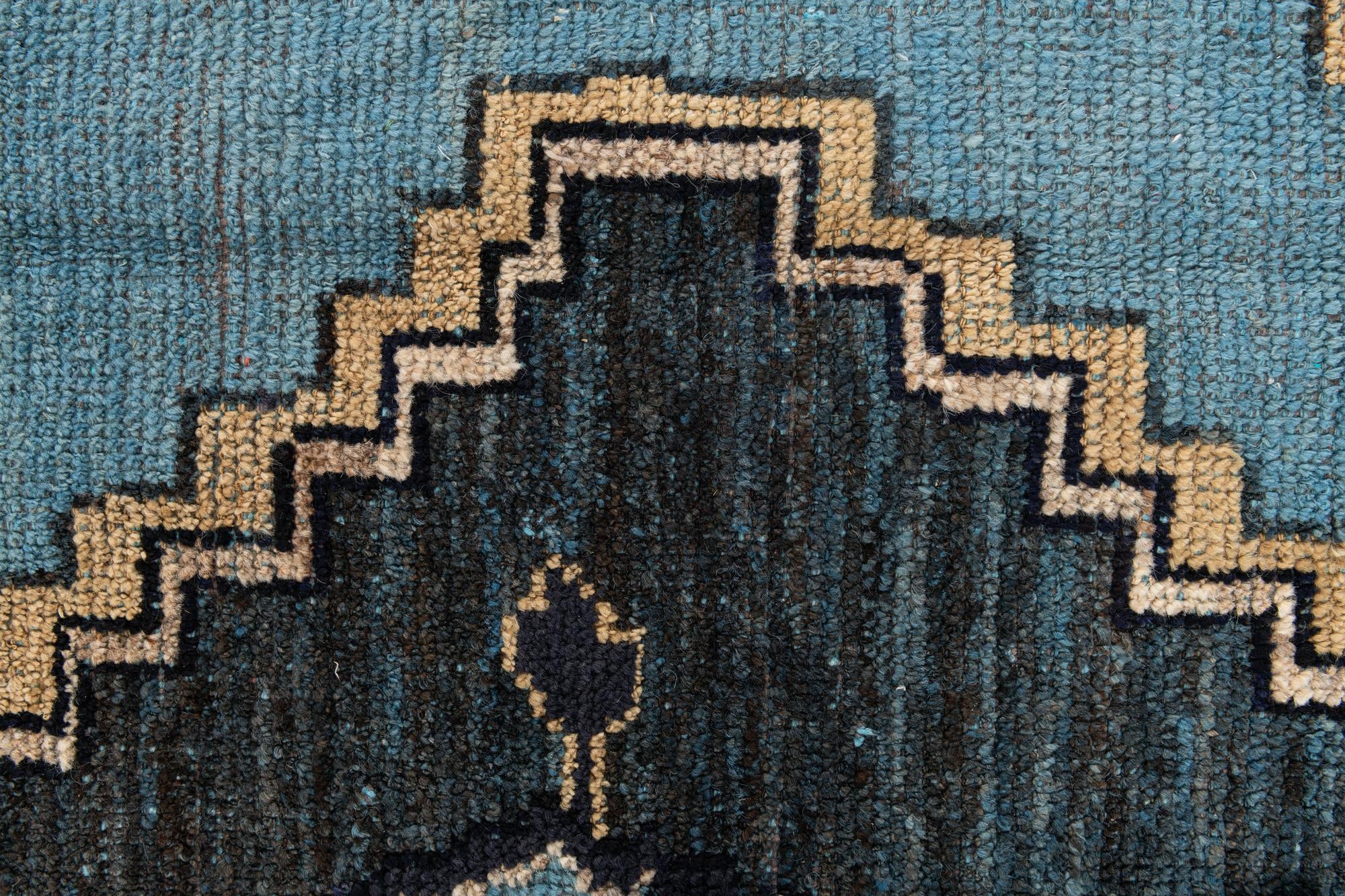 8' 10 x 12' 7 Hand Knotted Moroccan Wool Rug
