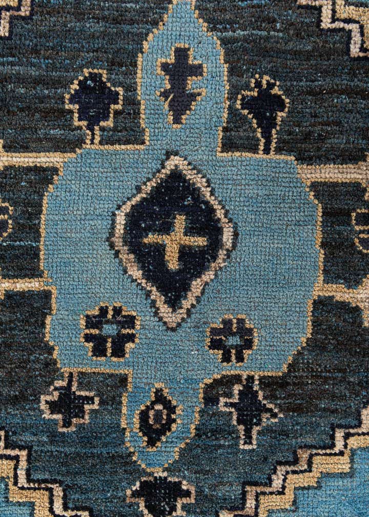 8' 10 x 12' 7 Hand Knotted Moroccan Wool Rug