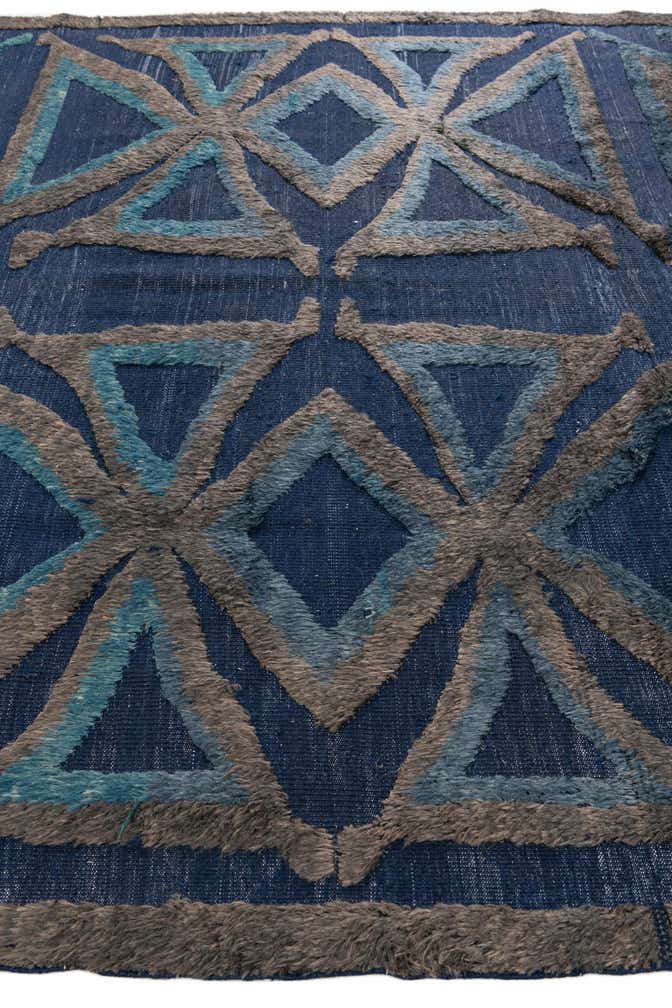 8' x 10' 6 Hand Knotted Moroccan Wool Rug