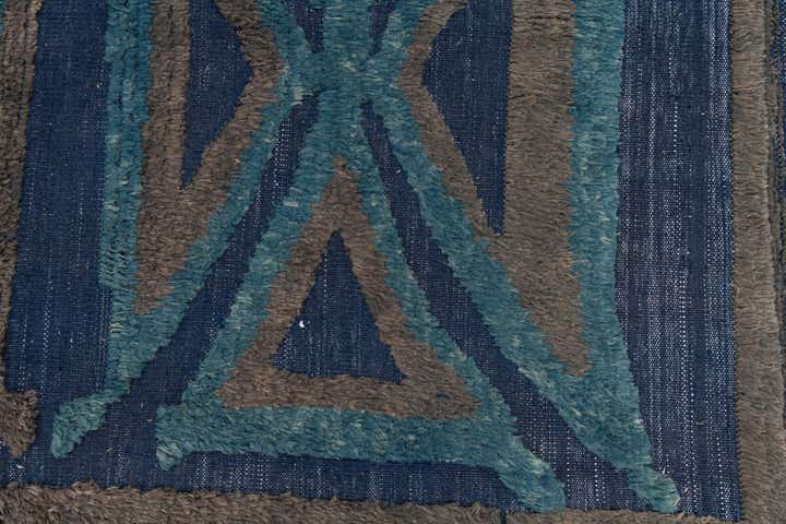 8' x 10' 6 Hand Knotted Moroccan Wool Rug