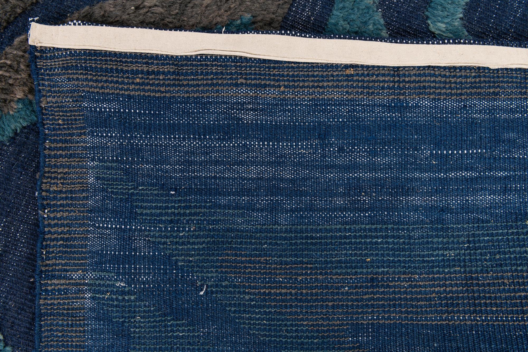 8' x 10' 6 Hand Knotted Moroccan Wool Rug