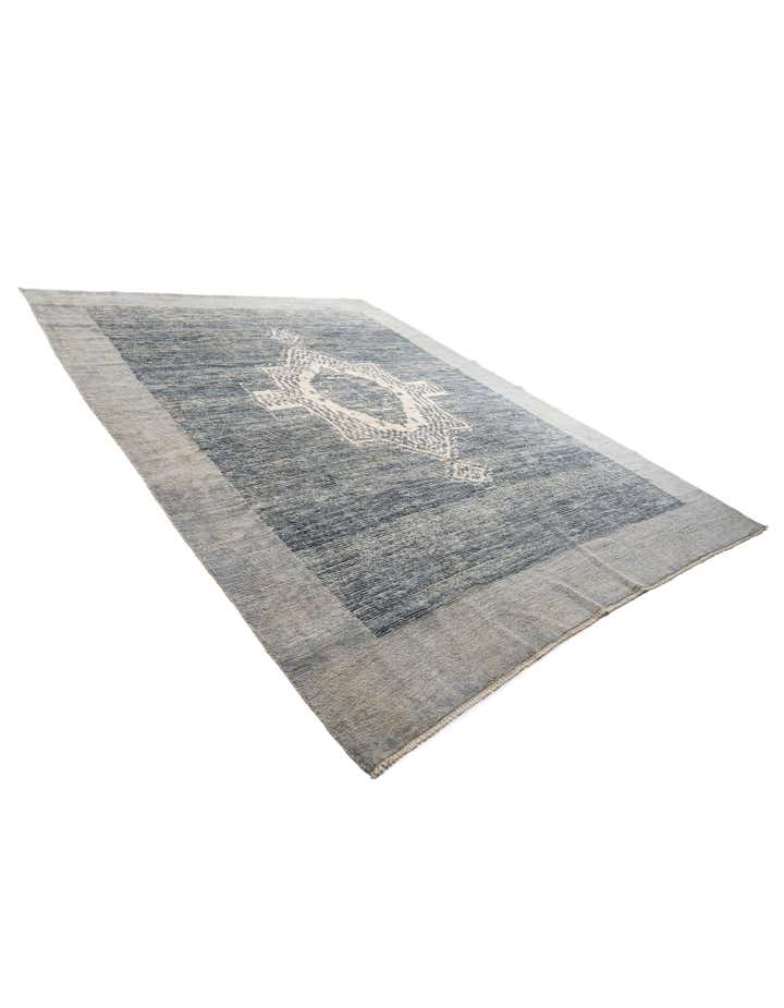 10' 8 x 14' 4 Hand Knotted Moroccan Wool Rug