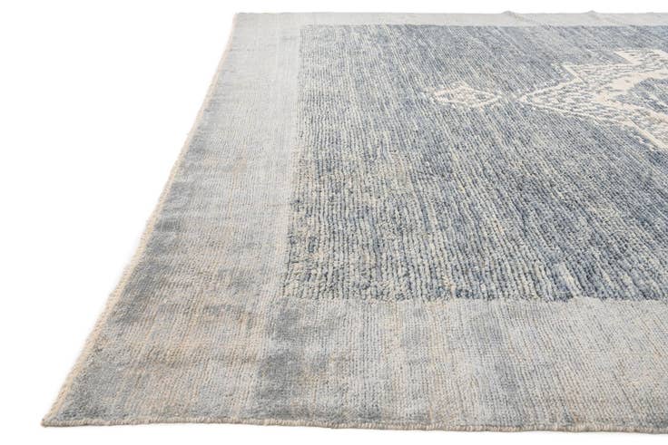 Detail image of 10' 8 x 14' 4 Hand Knotted Moroccan Wool Rug