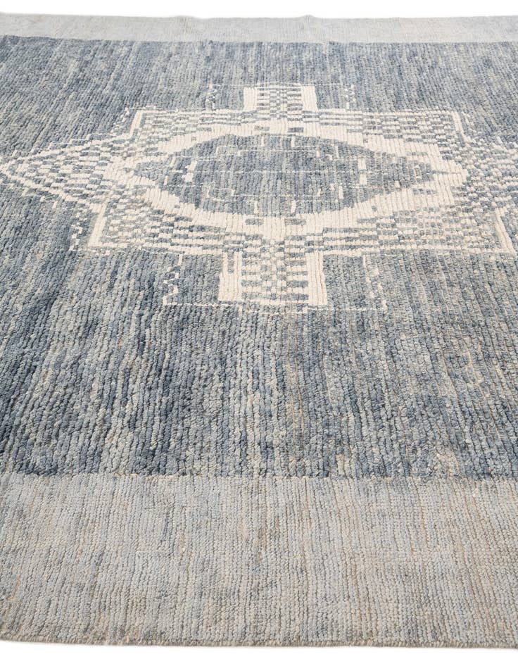 Detail image of 10' 8 x 14' 4  Hand Knotted Moroccan Wool Rug