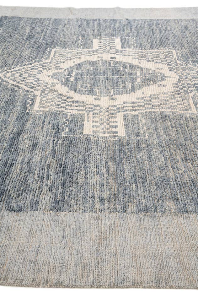 Detail image of 10' 8 x 14' 4 Hand Knotted Moroccan Wool Rug