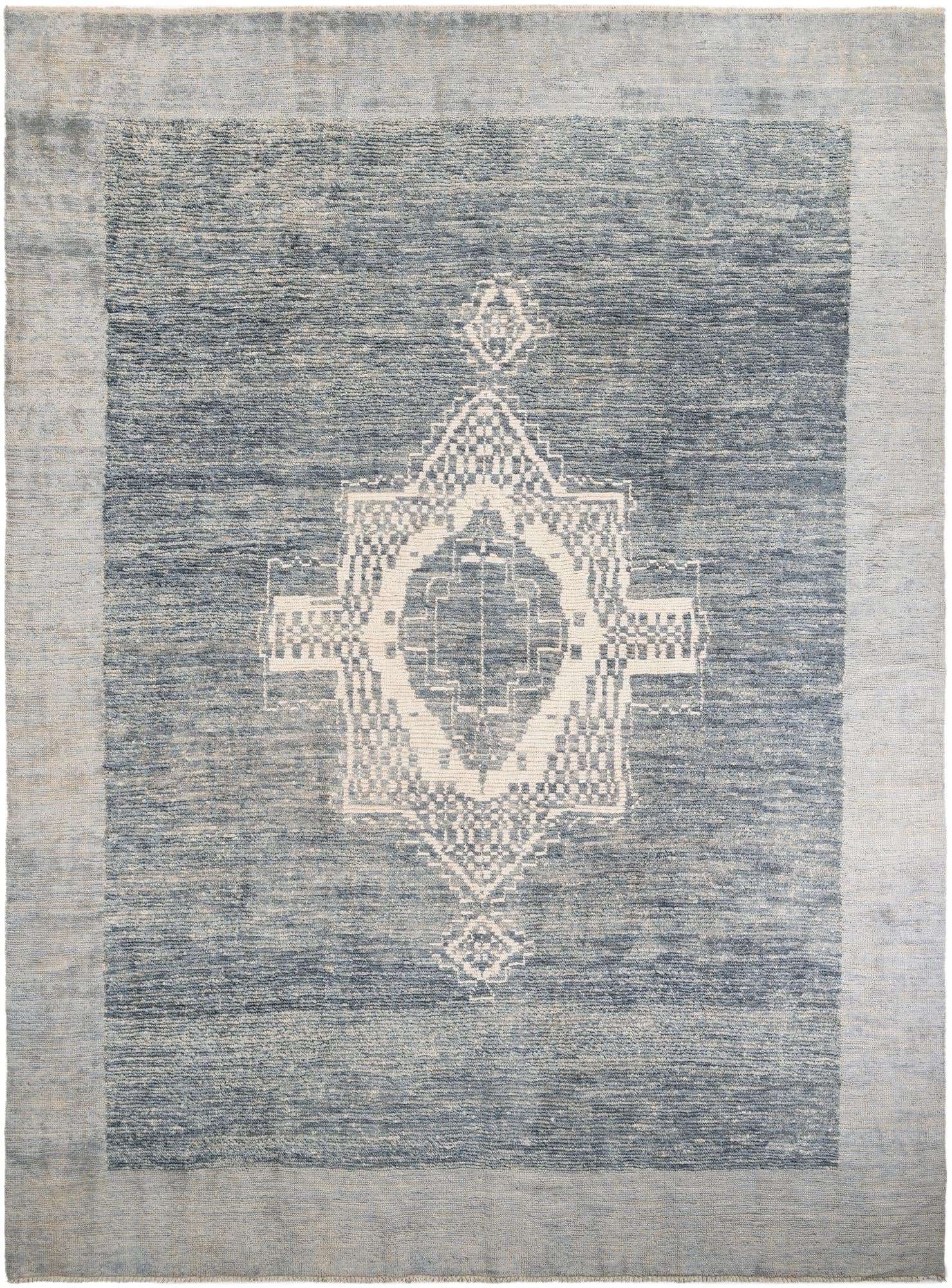10' 8 x 14' 4 Hand Knotted Moroccan Wool Rug