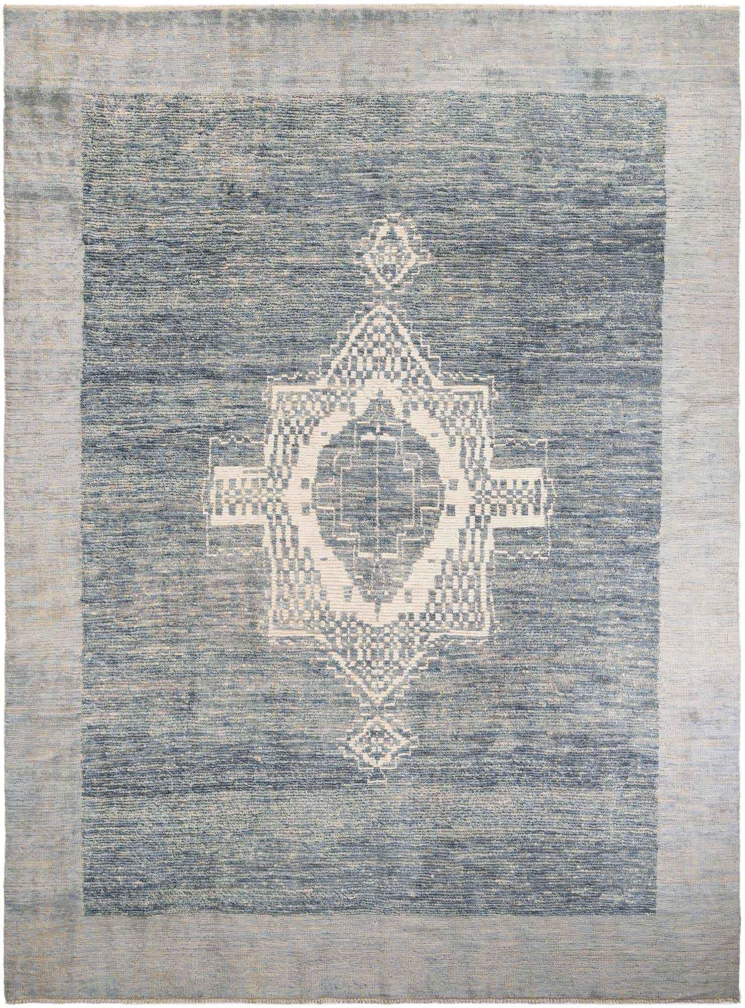 10' 8 x 14' 4 Hand Knotted Moroccan Wool Rug
