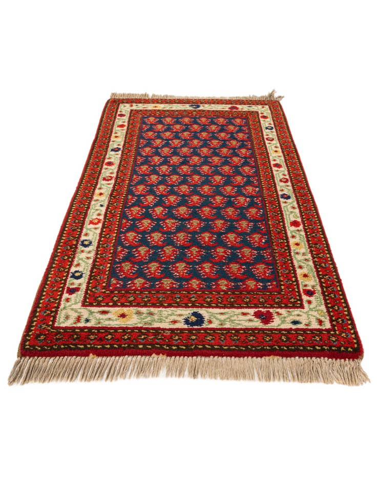 Detail image of 2' 6 x 4' 6 Hand Knotted Moroccan Wool Rug