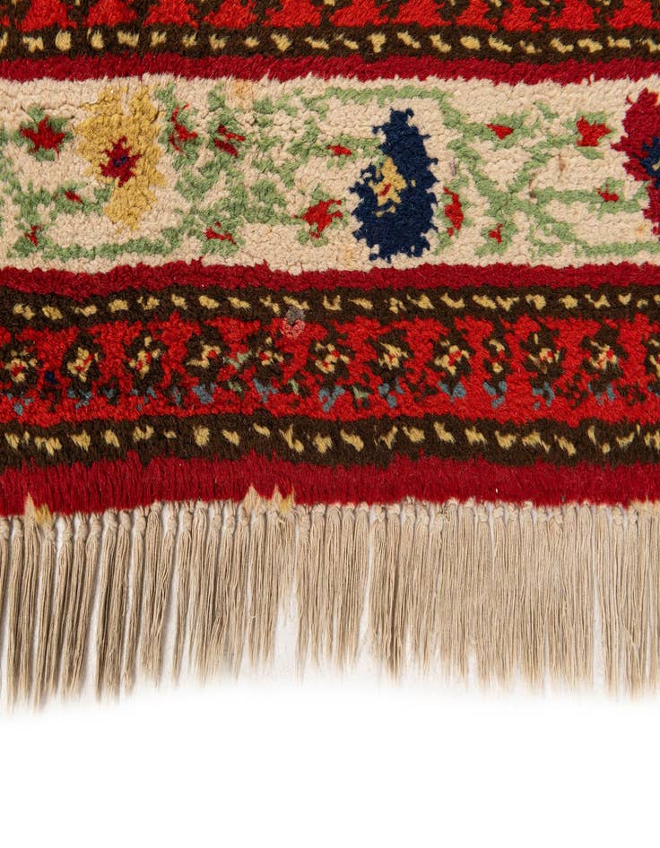 Detail image of 2' 6 x 4' 6  Hand Knotted Moroccan Wool Rug