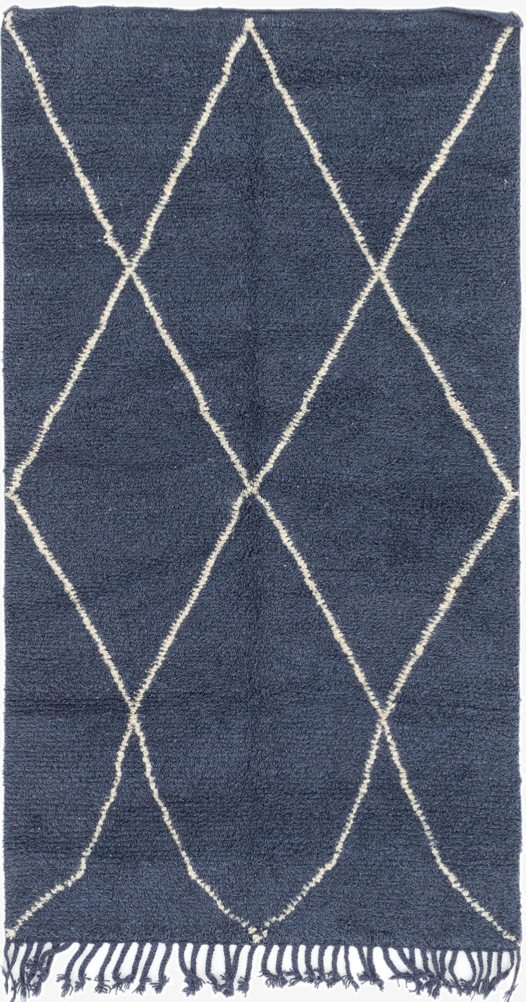 Primary image 4' 8 x 8' 6  Hand Knotted Moroccan Wool Rug