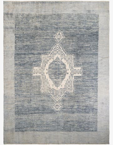 10' 8 x 14' 4 Hand Knotted Moroccan Wool Rug