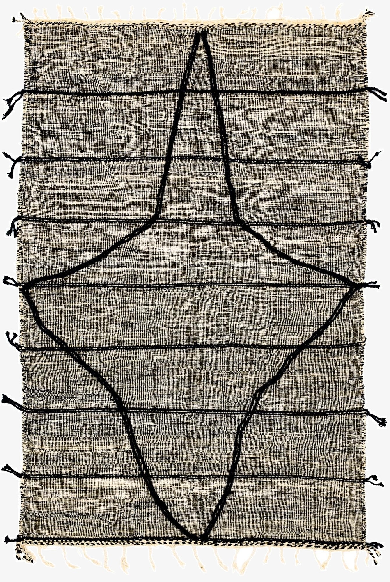 6' 3 x 10' 4  Hand Knotted Moroccan Wool Rug