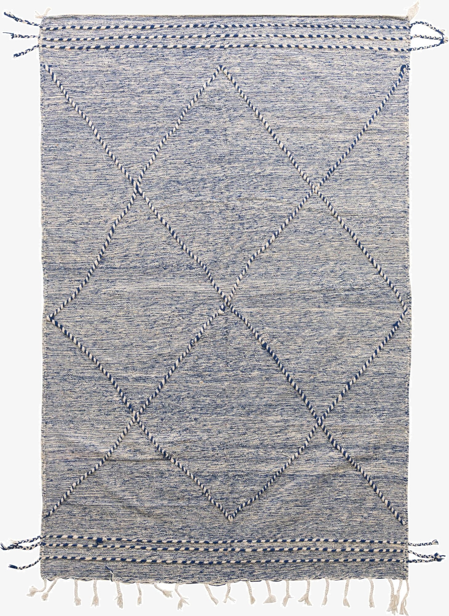 6' 3 x 9' 9  Hand Knotted Moroccan Wool Rug