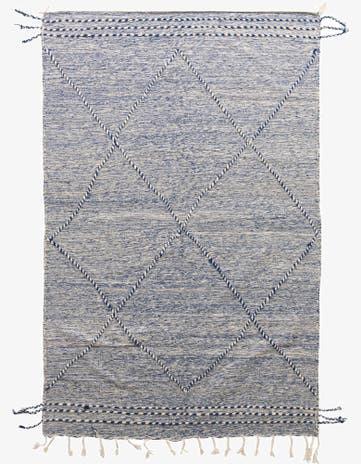 6' 3 x 9' 9 Hand Knotted Moroccan Wool Rug