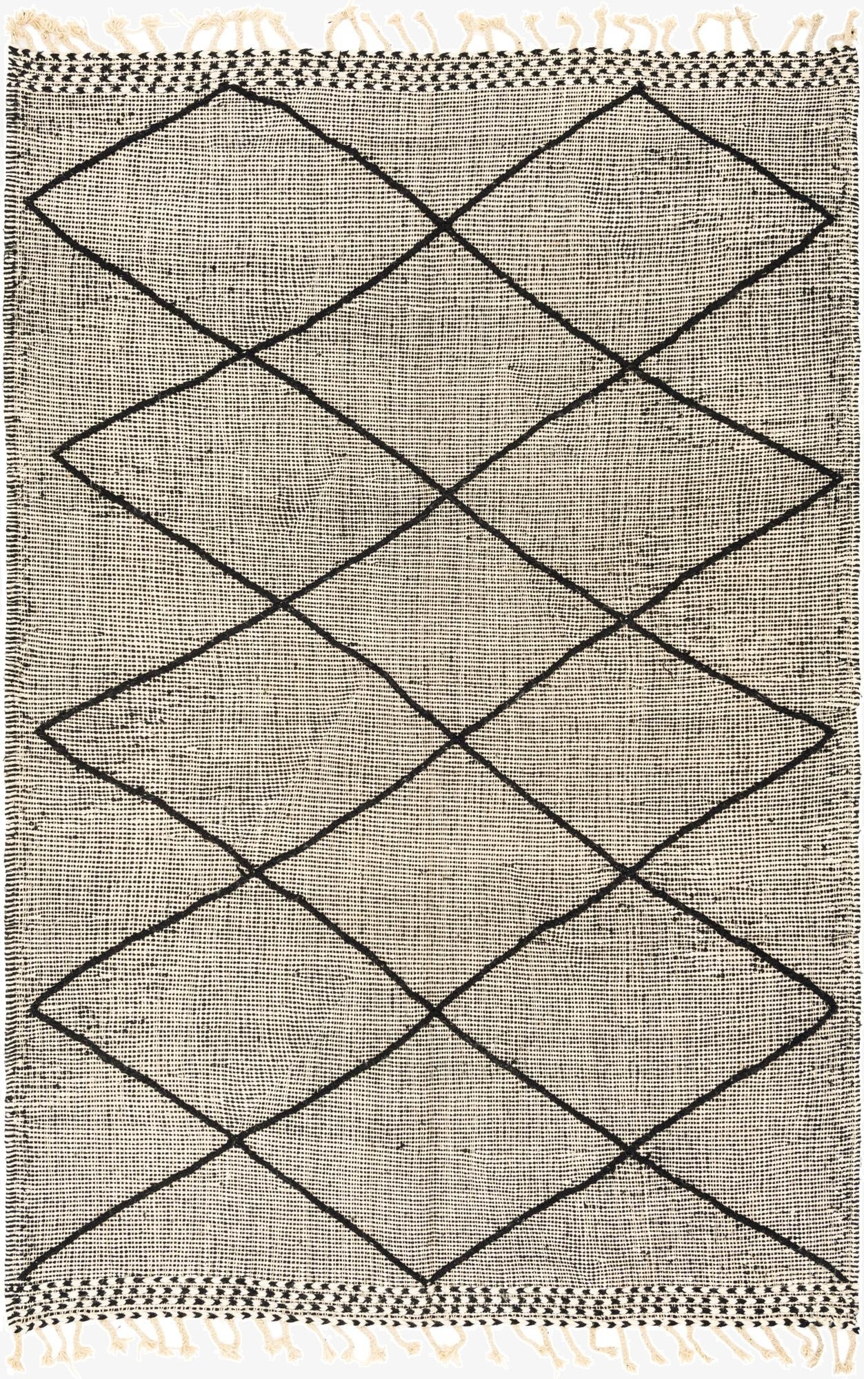 6' 5 x 9' 7  Hand Knotted Moroccan Wool Rug