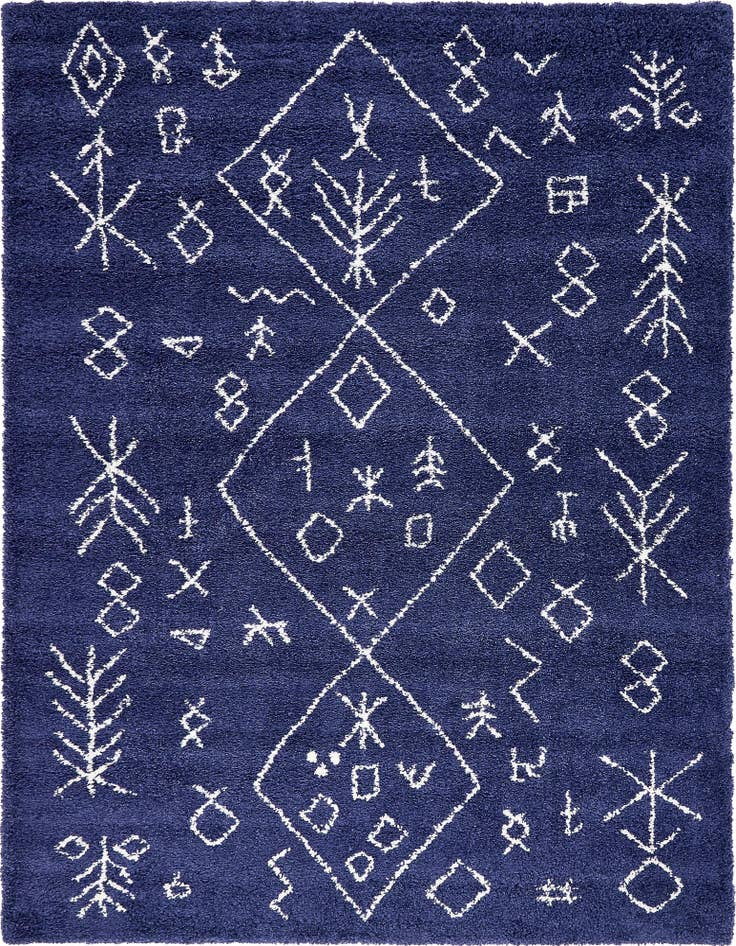 Detail image of 9' x 12' 2 Moroccan Shag Rug