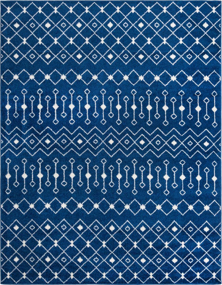 Detail image of 7' 10 x 10' Moroccan Trellis Rug
