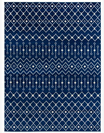 9' x 12' Moroccan Trellis Rug