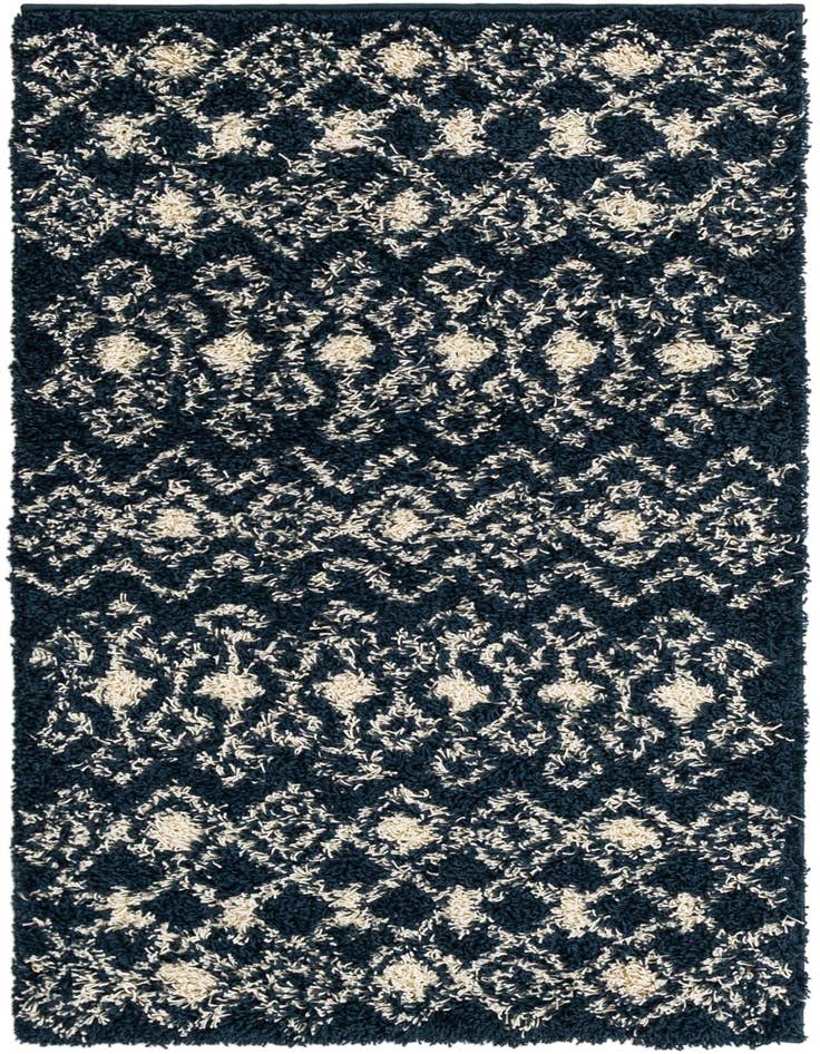 Detail image of 3' x 5' 3 Moroccan Trellis Shag Rug