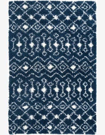 6' x 9' Moroccan Trellis Shag Rug