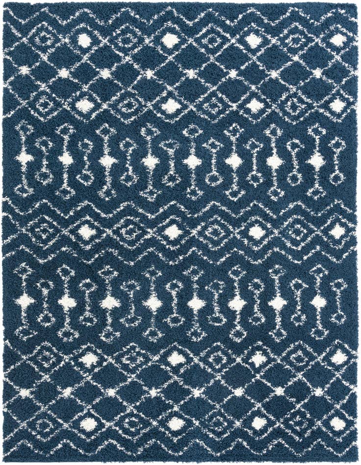 Detail image of 9' x 12' Moroccan Trellis Shag Rug