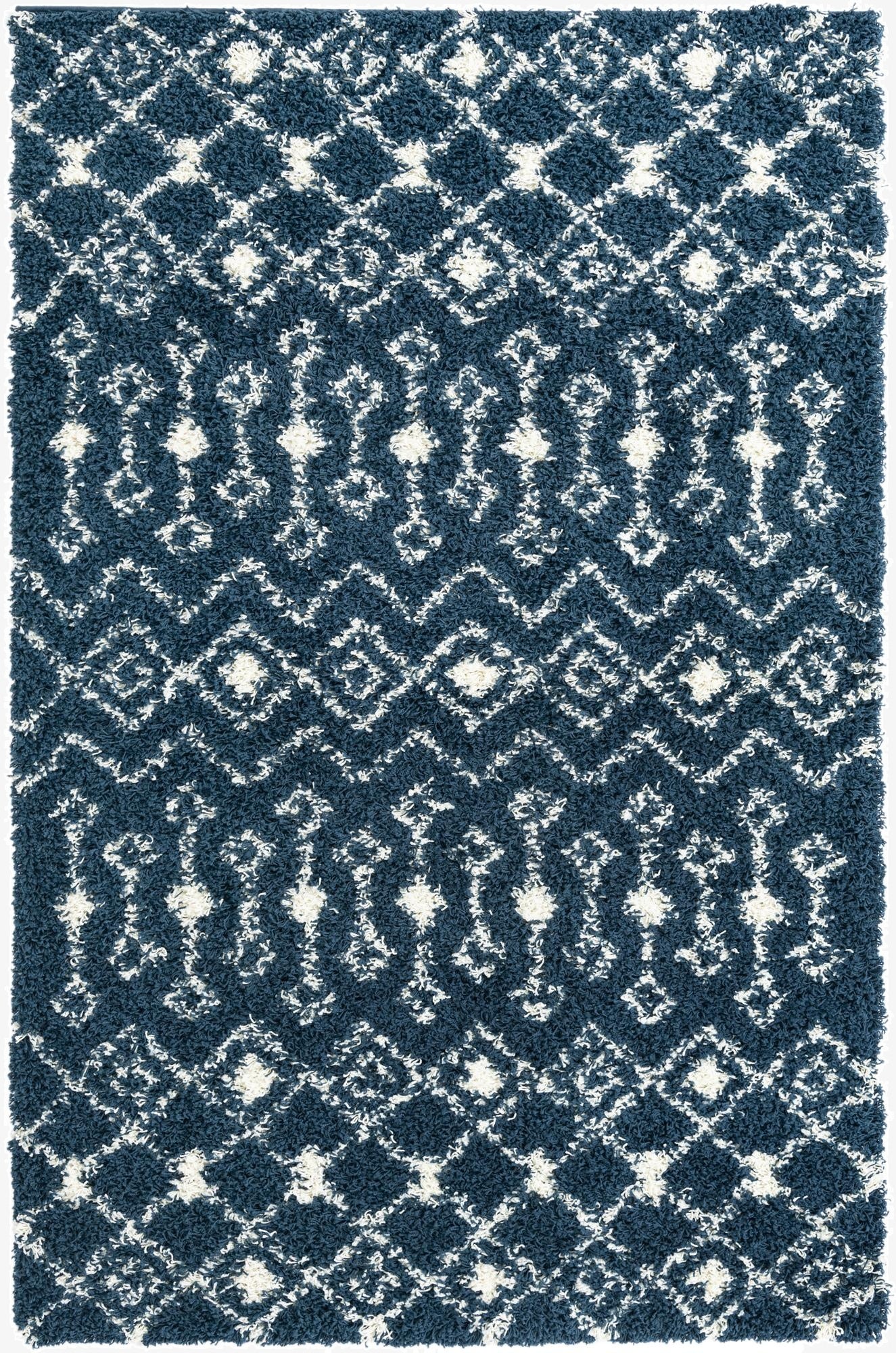 5' 3 x 8' Moroccan Trellis Shag Rug