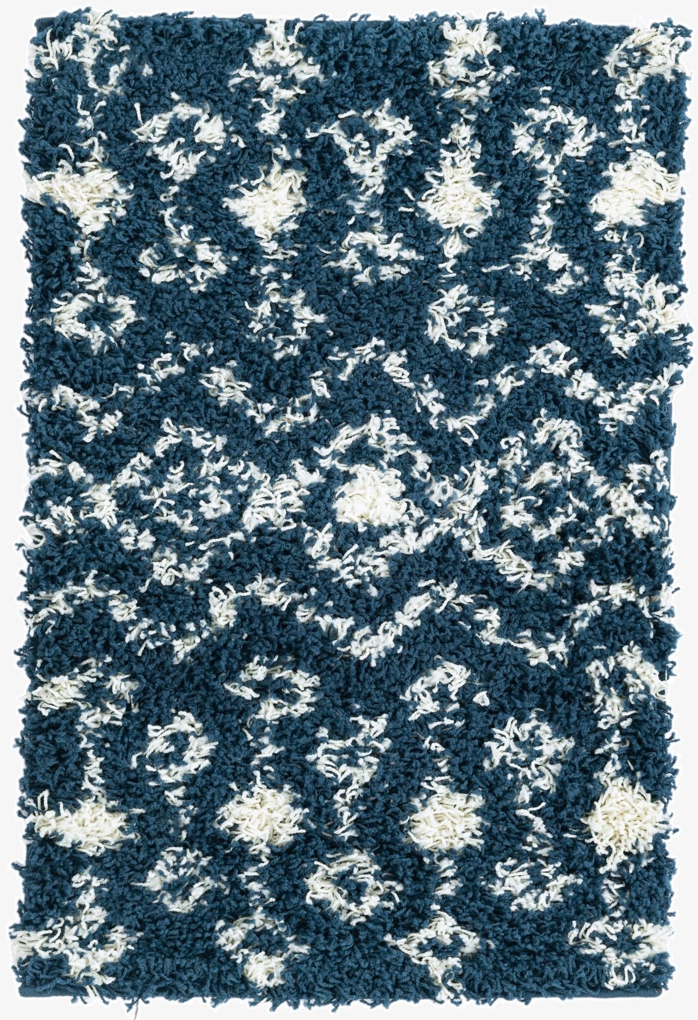 2' x 3' Moroccan Trellis Shag Rug