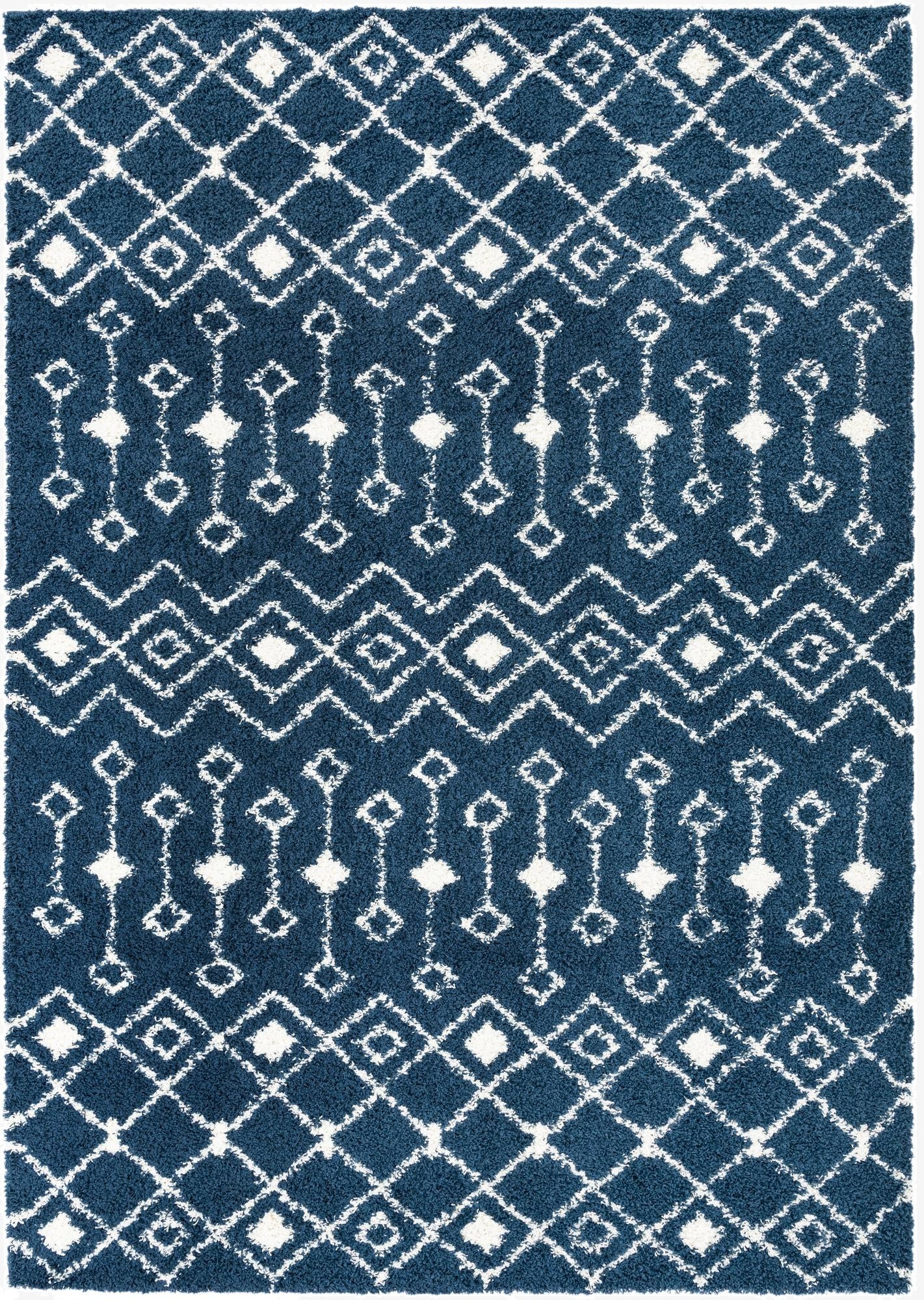 10' x 14' Moroccan Trellis Shag Rug