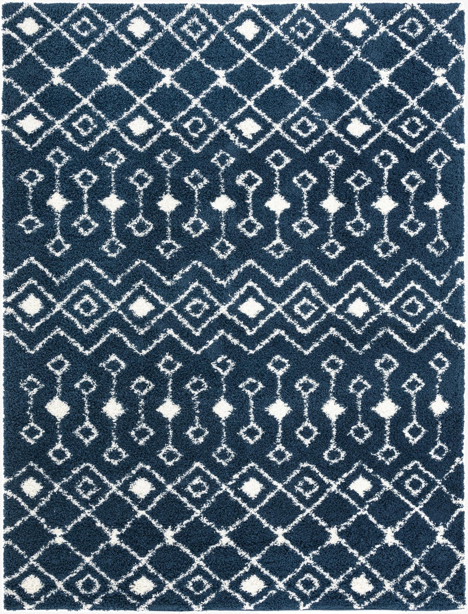 10' x 13' Moroccan Trellis Shag Rug