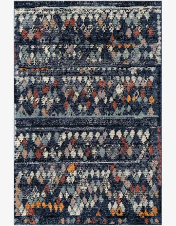 Navy Blue Morocco Rug