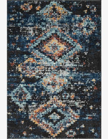 Navy Blue Morocco Rug