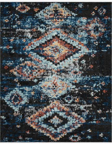 Navy Blue Morocco Rug
