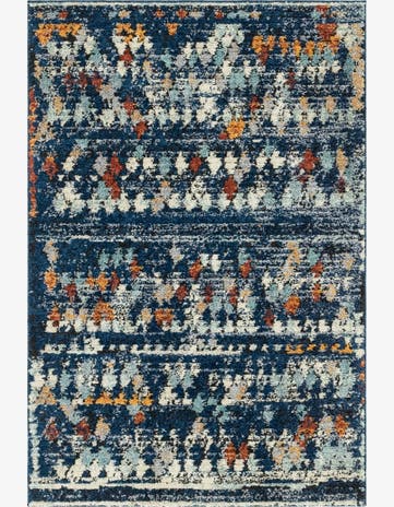 Navy Blue Morocco Rug
