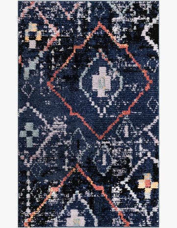 Navy Blue Morocco Rug