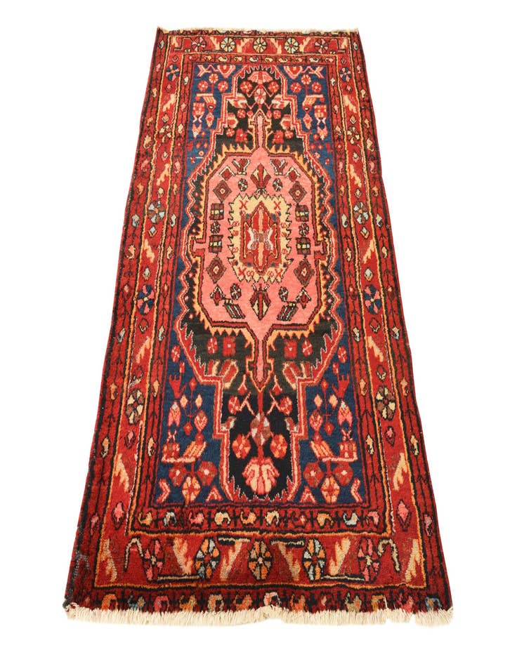 Detail image of 3' 4 x 5' 4 Hand Knotted Nahavand Persian Wool Rug