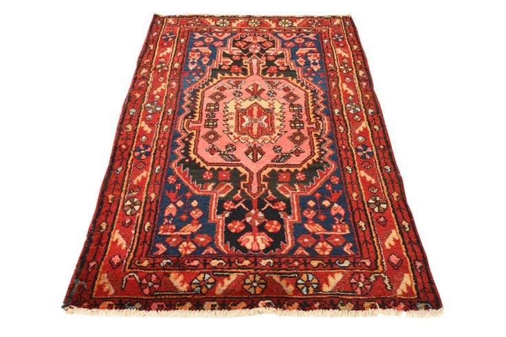 Detail image of 3' 4 x 5' 4 Hand Knotted Nahavand Persian Wool Rug