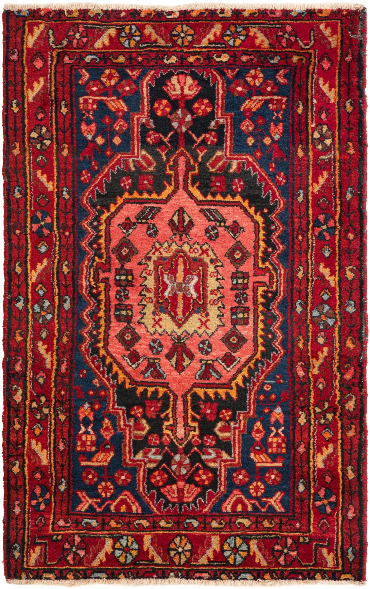 3' 4 x 5' 4 Hand Knotted Nahavand Persian Wool Rug