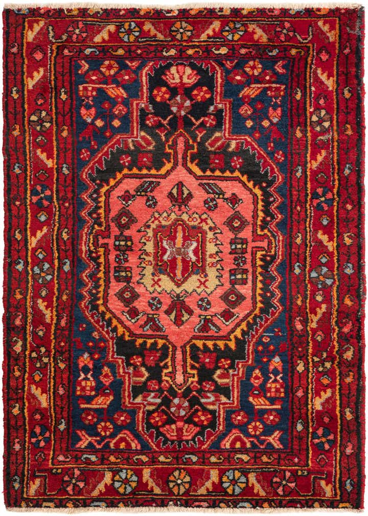 3' 4 x 5' 4 Hand Knotted Nahavand Persian Wool Rug