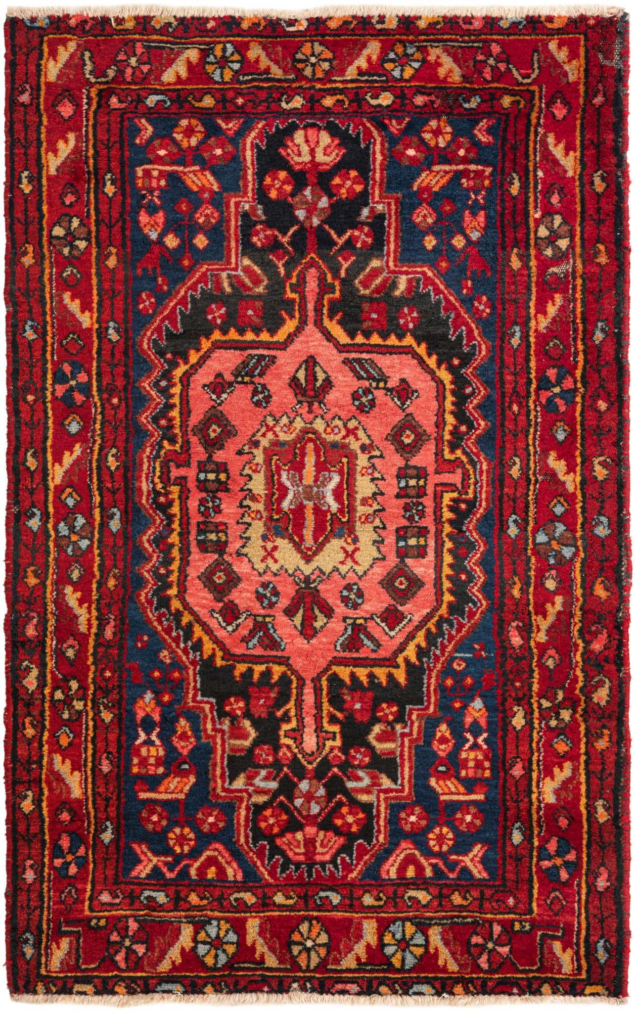 3' 4 x 5' 4 Hand Knotted Nahavand Persian Wool Rug