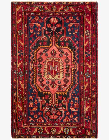 3' 4 x 5' 4 Hand Knotted Nahavand Persian Wool Rug