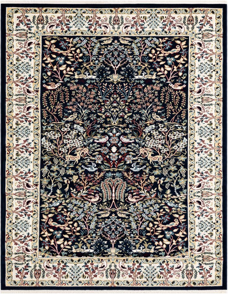Detail image of 5' 3 x 8' Nain Design Rug
