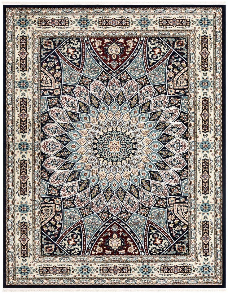Detail image of 5' 3 x 8' Nain Design Rug