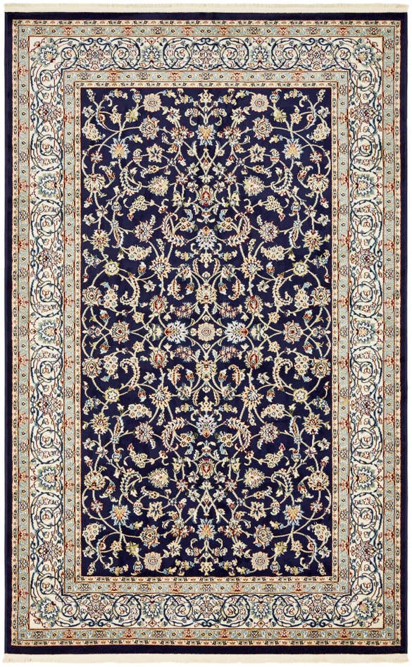 Detail image of 5' 3 x 8' Nain Design Rug