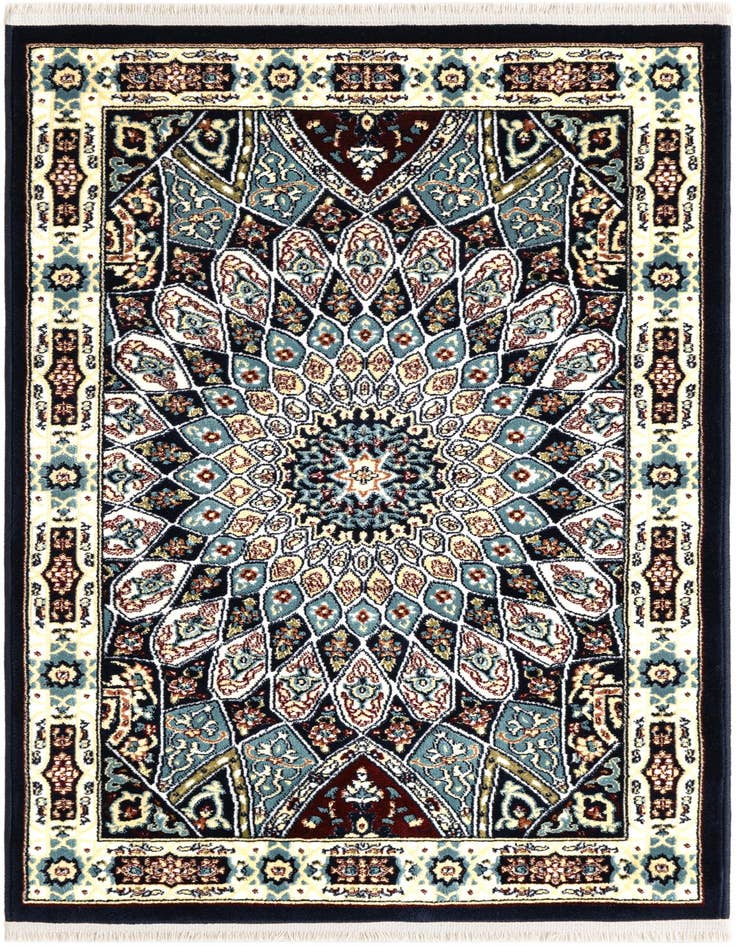 Detail image of 2' 7 x 4' Nain Design Rug