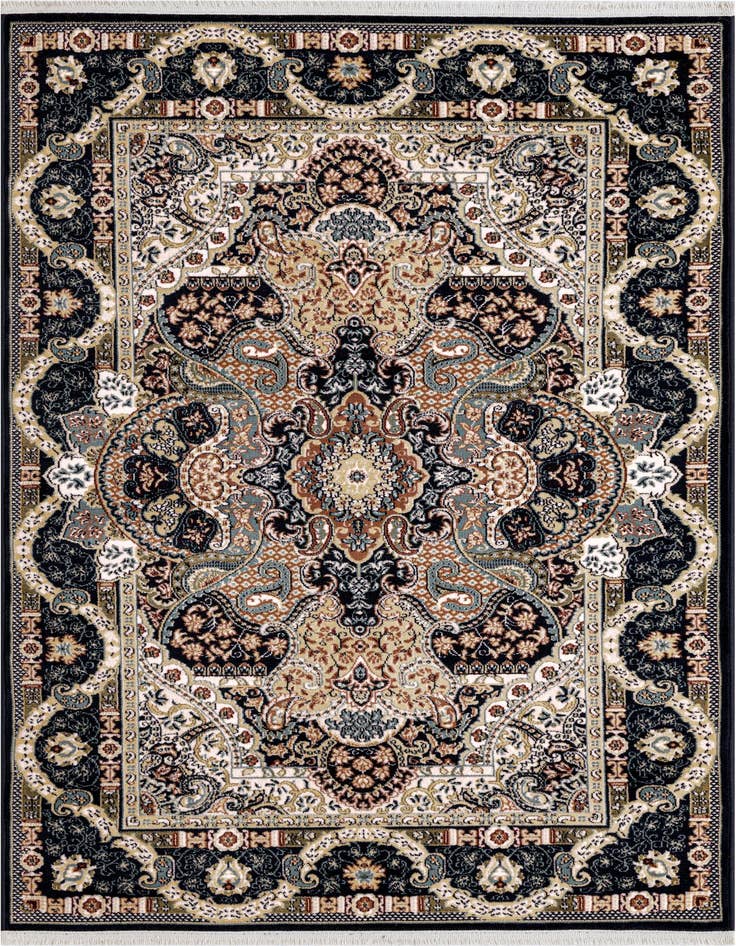 Detail image of 4' 1 x 6' 1 Nain Design Rug